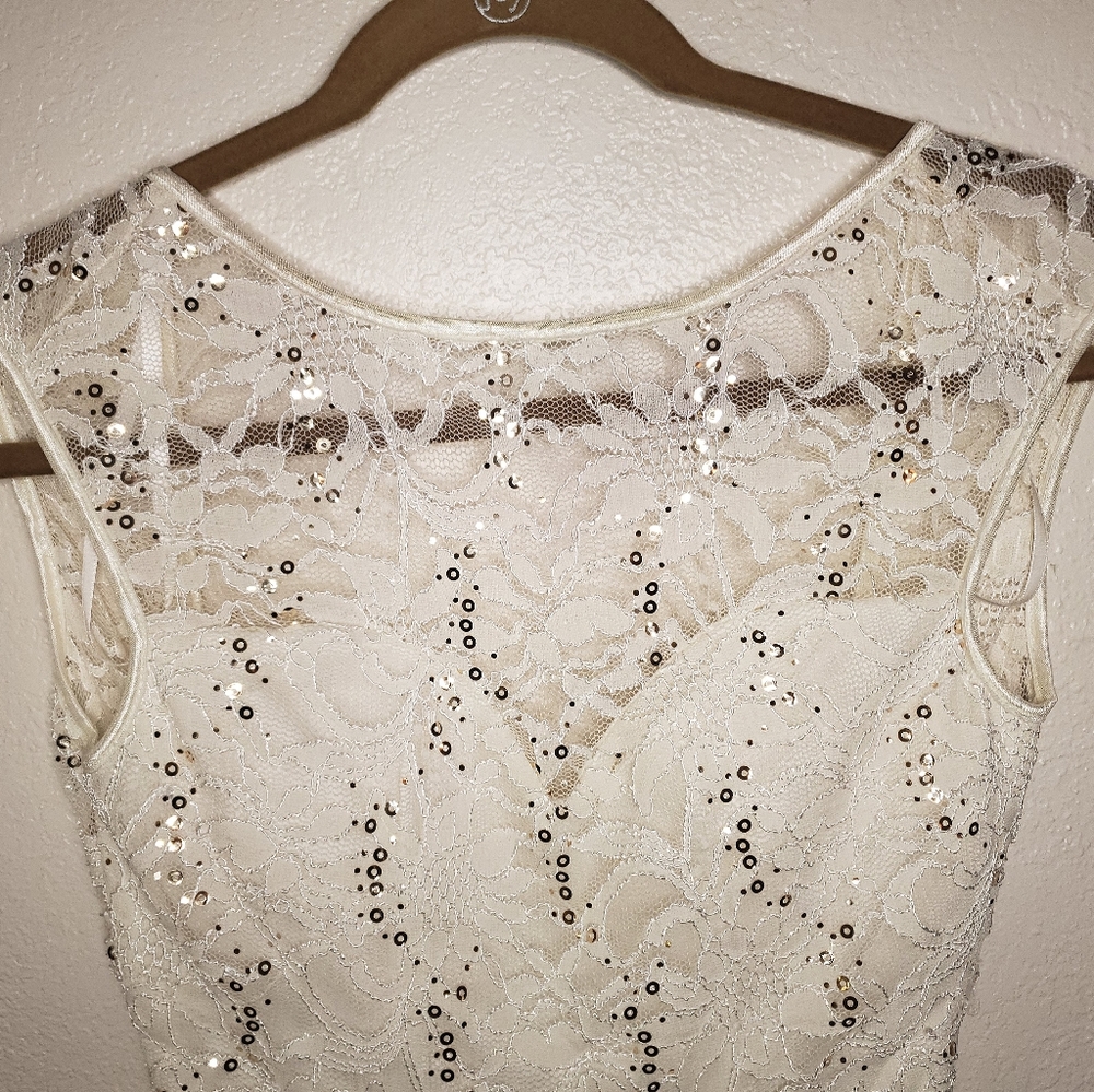 B. Smart white Elegant dress